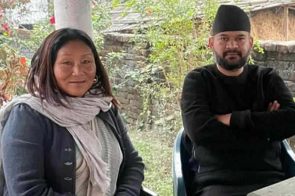 रास्वपा वरिष्ठ नेता बालेनले भेटे पूर्वउपसभामुख रानामगरलाई